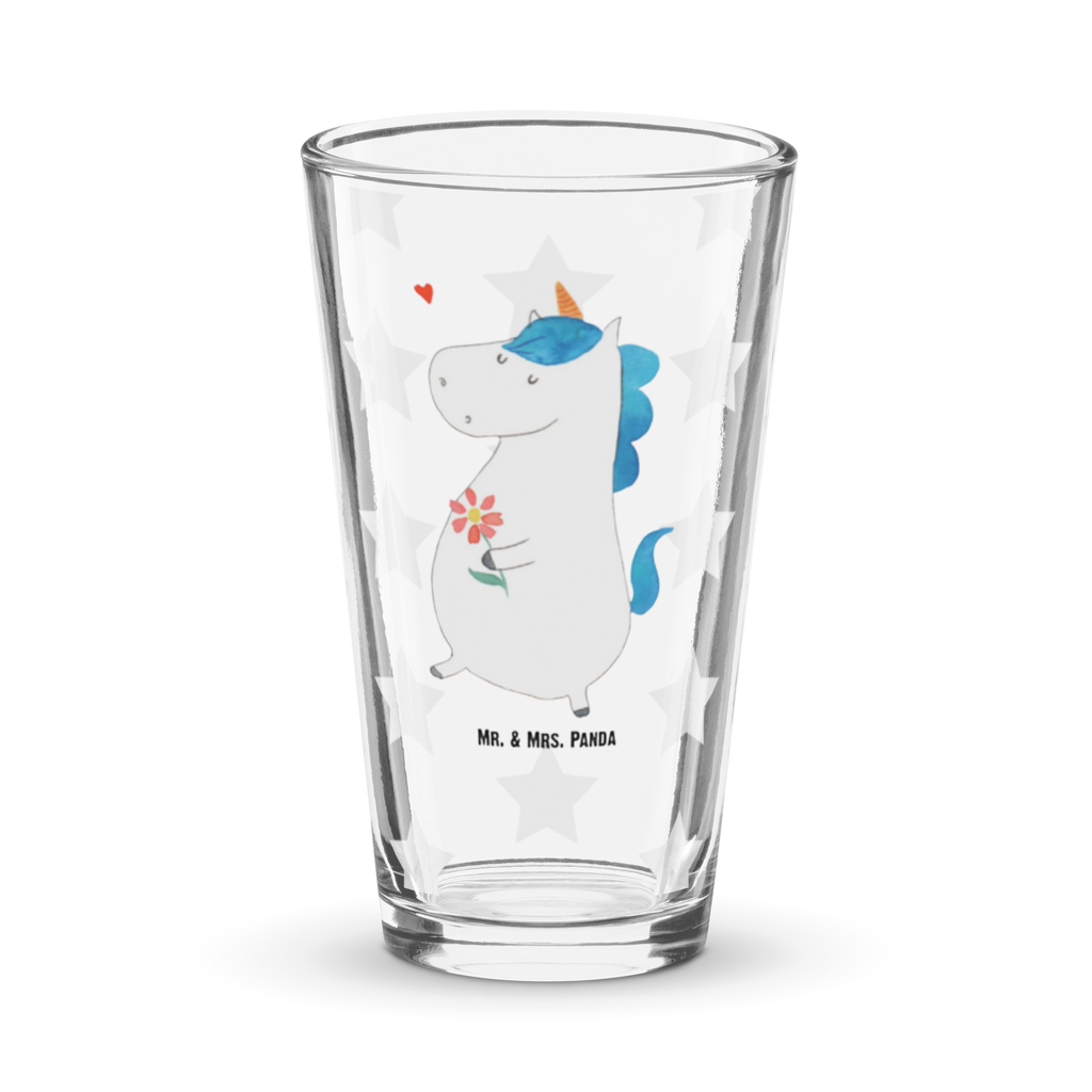 Premium Trinkglas Einhorn Spaziergang Trinkglas, Glas, Pint Glas, Bierglas, Cocktail Glas, Wasserglas, Einhorn, Einhörner, Einhorn Deko, Pegasus, Unicorn, Glitzer, Blumen, Spaziergang, Motivation, Gute Laune, Freude, Freundin, Mutter, Schwester