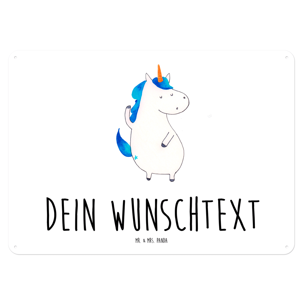 Personalisiertes Blechschild Einhorn Mann Blechschild, Metallschild, Geschenk Schild, Schild, Magnet-Metall-Schild, Deko Schild, Wandschild, Wand-Dekoration, Türschild, Einhorn, Einhörner, Einhorn Deko, Pegasus, Unicorn, cool, Mann, Freundin, Familie, bester Freund, BFF, Party, hübsch, beste