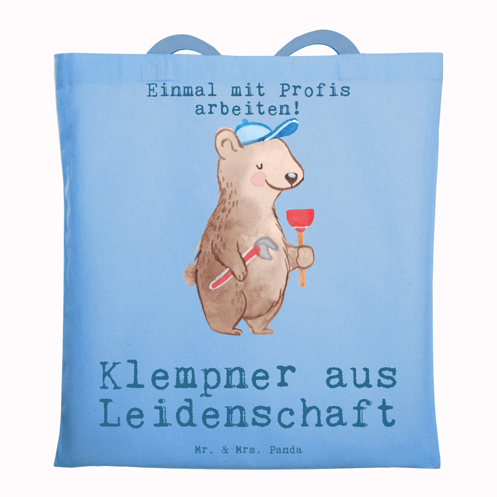 Tragetasche Klempner aus Leidenschaft Beuteltasche, Beutel, Einkaufstasche, Jutebeutel, Stoffbeutel, Tasche, Shopper, Umhängetasche, Strandtasche, Schultertasche, Stofftasche, Tragetasche, Badetasche, Jutetasche, Einkaufstüte, Laptoptasche, Beruf, Ausbildung, Jubiläum, Abschied, Rente, Kollege, Kollegin, Geschenk, Schenken, Arbeitskollege, Mitarbeiter, Firma, Danke, Dankeschön, Klempner, Handwerker, Installateur, Meister, Gesellenprüfung, Fachbetrieb, Bauklempner, Sanitärinstallationen