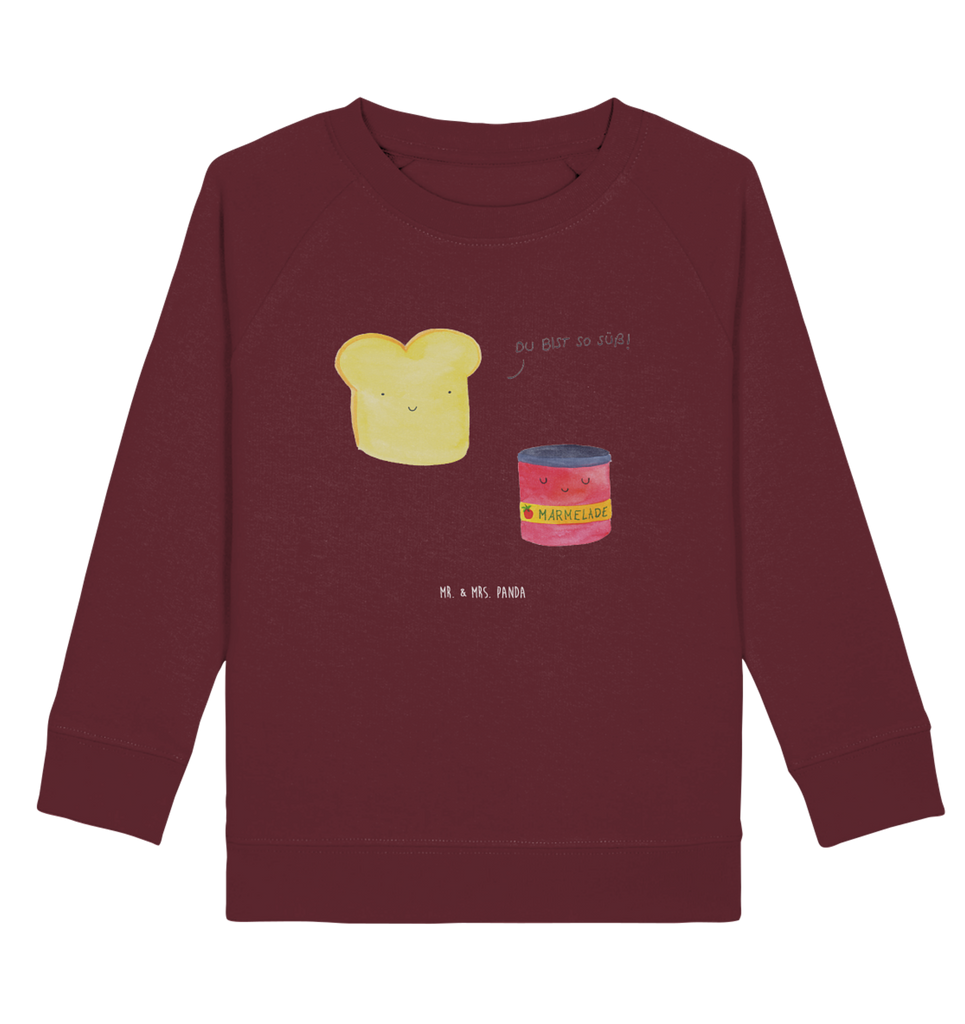 Organic Kinder Pullover Toast & Marmelade Kinder Pullover, Kinder Sweatshirt, Jungen, Mädchen, Tiermotive, Gute Laune, lustige Sprüche, Tiere, Toast, Marmelade, Dreamteam, süße Postkarte, süß, Küche Deko, Küche Spruch, Frühstück Einladung, Brot, Toastbrot