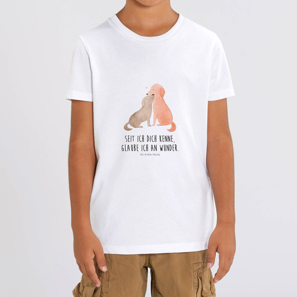 Organic Kinder T-Shirt Hunde Liebe Kinder T-Shirt, Kinder T-Shirt Mädchen, Kinder T-Shirt Jungen, Hund, Hundemotiv, Haustier, Hunderasse, Tierliebhaber, Hundebesitzer, Sprüche, Liebe, Hund. Hunde, Kuss, Vertrauen, Kuscheln, Herz