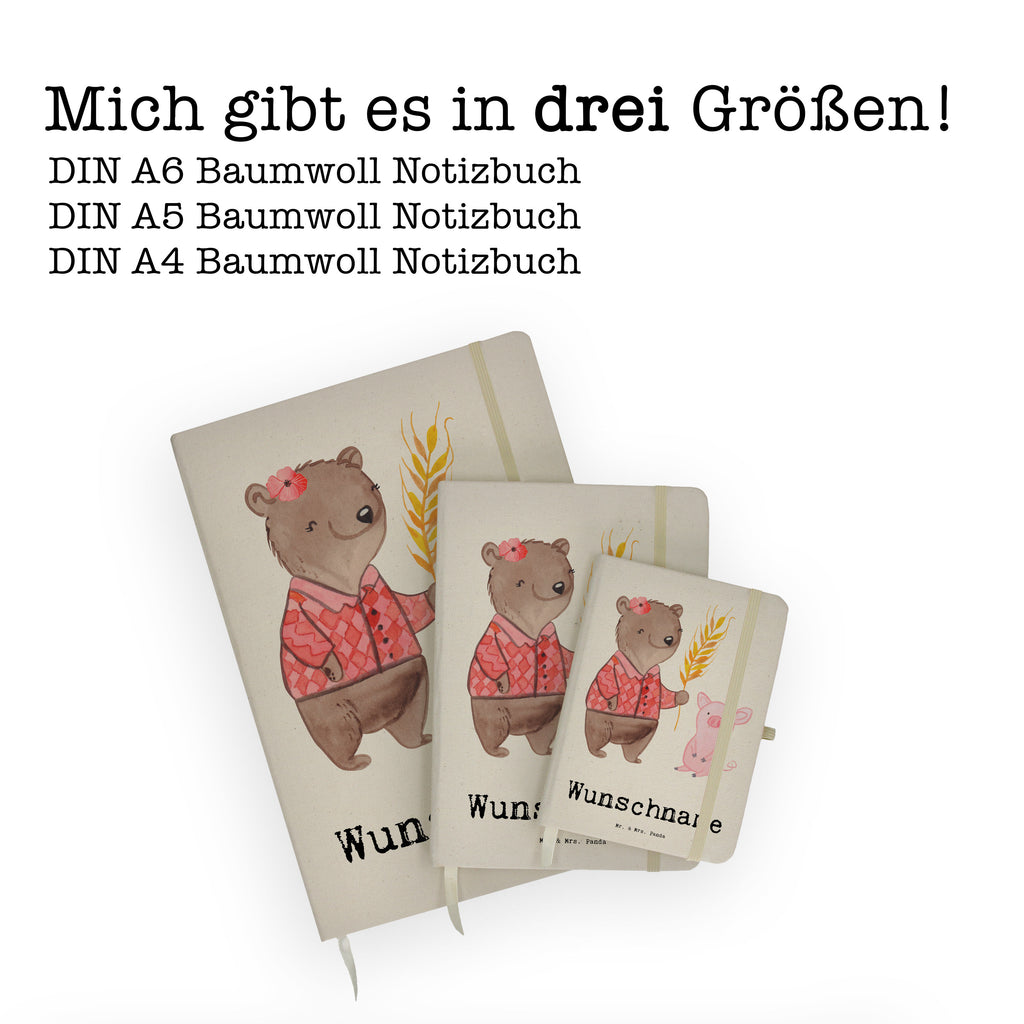 DIN A4 Personalisiertes Notizbuch Bäuerin mit Herz Personalisiertes Notizbuch, Notizbuch mit Namen, Notizbuch bedrucken, Personalisierung, Namensbuch, Namen, Beruf, Ausbildung, Jubiläum, Abschied, Rente, Kollege, Kollegin, Geschenk, Schenken, Arbeitskollege, Mitarbeiter, Firma, Danke, Dankeschön, Landwirtin, Bäuerin, Tierwirtin, Agronomin, Farmerin, Bauernhof