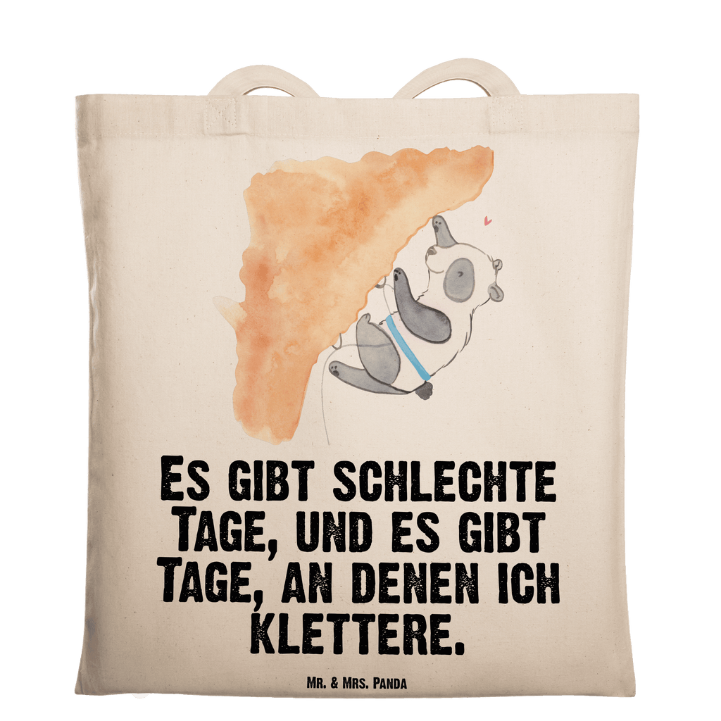 Tragetasche Panda Klettern Tage Beuteltasche, Beutel, Einkaufstasche, Jutebeutel, Stoffbeutel, Tasche, Shopper, Umhängetasche, Strandtasche, Schultertasche, Stofftasche, Tragetasche, Badetasche, Jutetasche, Einkaufstüte, Laptoptasche, Geschenk, Sport, Sportart, Hobby, Schenken, Danke, Dankeschön, Auszeichnung, Gewinn, Sportler, Klettern, Bouldern, Kletterhalle, Klettersport