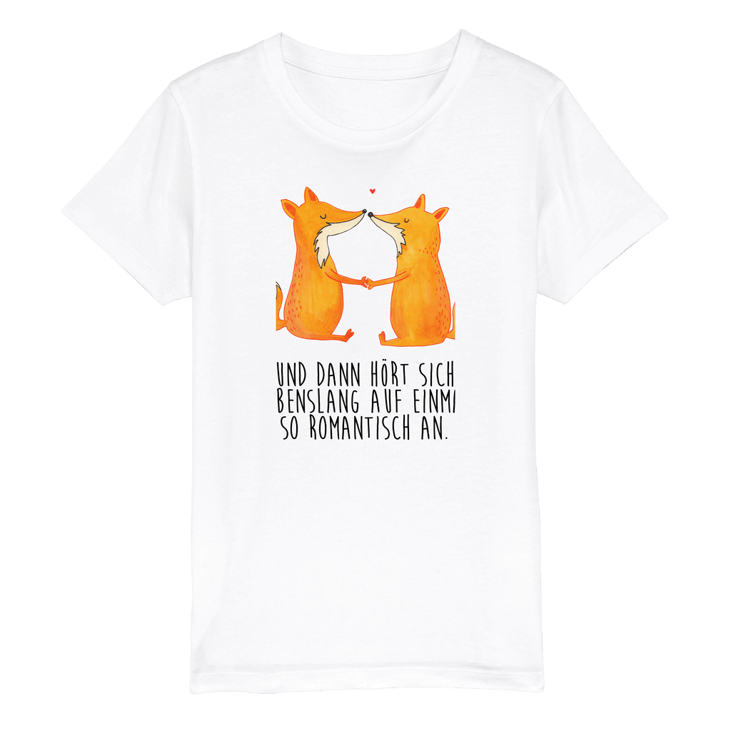 Organic Kinder T-Shirt Füchse Liebe Kinder T-Shirt, Kinder T-Shirt Mädchen, Kinder T-Shirt Jungen, Fuchs, Füchse, Fox, Liebe, Liebespaar, Paar, Partner, Freundin, Freund, Ehe, Verlobte, Ehemann, Ehefrau, Liebesbeweis