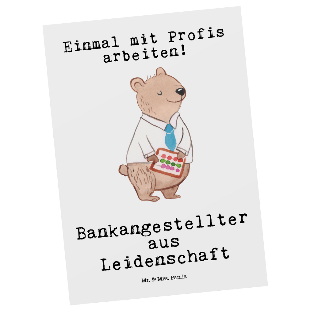 Postkarte Bankangestellter aus Leidenschaft Postkarte, Karte, Geschenkkarte, Grußkarte, Einladung, Ansichtskarte, Geburtstagskarte, Einladungskarte, Dankeskarte, Ansichtskarten, Einladung Geburtstag, Einladungskarten Geburtstag, Beruf, Ausbildung, Jubiläum, Abschied, Rente, Kollege, Kollegin, Geschenk, Schenken, Arbeitskollege, Mitarbeiter, Firma, Danke, Dankeschön, Bankangestellter, Bankfachmann, Bänker, Bankberater