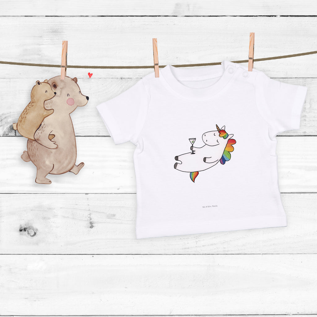 Organic Baby Shirt Einhorn Cocktail Baby T-Shirt, Jungen Baby T-Shirt, Mädchen Baby T-Shirt, Shirt, Einhorn, Einhörner, Einhorn Deko, Pegasus, Unicorn, Party, Spaß, Feiern, Caipirinha, Rum, Cuba Libre, Sekt, Freundin, Geburtstag, lustig, witzig, Spruch, Glitzer