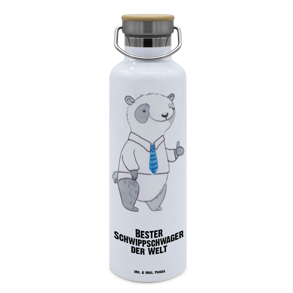 Trinkflasche Panda Bester Schwippschwager der Welt Thermosflasche, Isolierflasche, Edelstahl, Trinkflasche, isoliert, Wamrhaltefunktion, Sportflasche, Flasche zum Sport, Sportlerflasche, für, Dankeschön, Geschenk, Schenken, Geburtstag, Geburtstagsgeschenk, Geschenkidee, Danke, Bedanken, Mitbringsel, Freude machen, Geschenktipp, Schwippschwager, Schwibschwager, Schwipschwager, Schwager, Schwager des Ehepartners, Familie, Verwandtschaft, angeheiratet