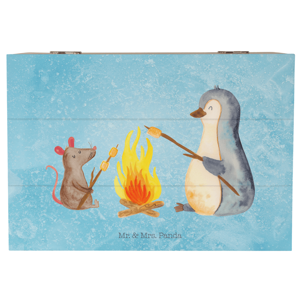 Holzkiste Pinguin Lagerfeuer Holzkiste, Kiste, Schatzkiste, Truhe, Schatulle, XXL, Erinnerungsbox, Erinnerungskiste, Dekokiste, Aufbewahrungsbox, Geschenkbox, Geschenkdose, Pinguin, Maus, Pinguine, Lagerfeuer, Leben, Arbeit, Job, Motivation, Büro, Büroalltag, Lebensspruch, Lebensmotivation, Neustart, Liebe, grillen, Feuer, Marshmallows