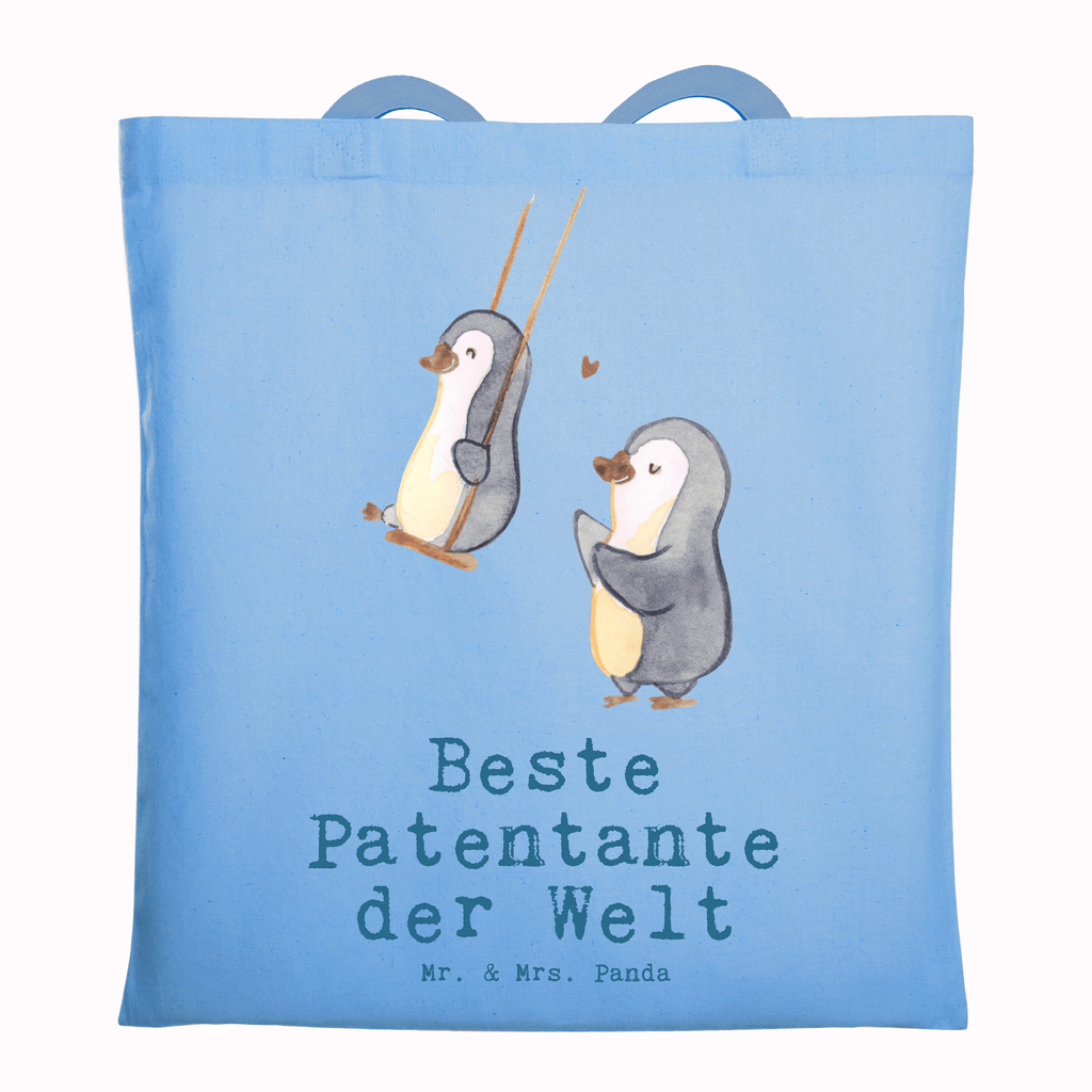 Tragetasche Pinguin Beste Patentante der Welt Beuteltasche, Beutel, Einkaufstasche, Jutebeutel, Stoffbeutel, für, Dankeschön, Geschenk, Schenken, Geburtstag, Geburtstagsgeschenk, Geschenkidee, Danke, Bedanken, Mitbringsel, Freude machen, Geschenktipp, Patentante, Paten Tante, Lieblingstante, Taufpartner, Taufe, Familie, Kleinigkeit, Nichte, Neffe