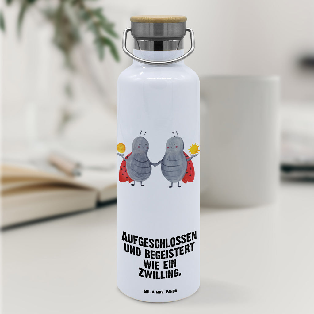 Trinkflasche Sternzeichen Zwilling Thermosflasche, Isolierflasche, Edelstahl, Trinkflasche, isoliert, Wamrhaltefunktion, Sportflasche, Flasche zum Sport, Sportlerflasche, Tierkreiszeichen, Sternzeichen, Horoskop, Astrologie, Aszendent, Zwillinge, Zwilling Geschenk, Zwilling Sternzeichen, Geburtstag Mai, Geschenk Mai, Geschenk Juni, Marienkäfer, Glückskäfer, Zwillingsbruder, Zwillingsschwester