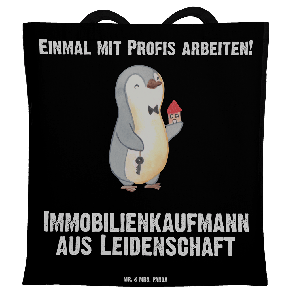 Tragetasche Immobilienkaufmann aus Leidenschaft Beuteltasche, Beutel, Einkaufstasche, Jutebeutel, Stoffbeutel, Tasche, Shopper, Umhängetasche, Strandtasche, Schultertasche, Stofftasche, Tragetasche, Badetasche, Jutetasche, Einkaufstüte, Laptoptasche, Beruf, Ausbildung, Jubiläum, Abschied, Rente, Kollege, Kollegin, Geschenk, Schenken, Arbeitskollege, Mitarbeiter, Firma, Danke, Dankeschön, Immobilienmakler, Immobilienhändler, Immobilienkaufmann, Immobilienbüro