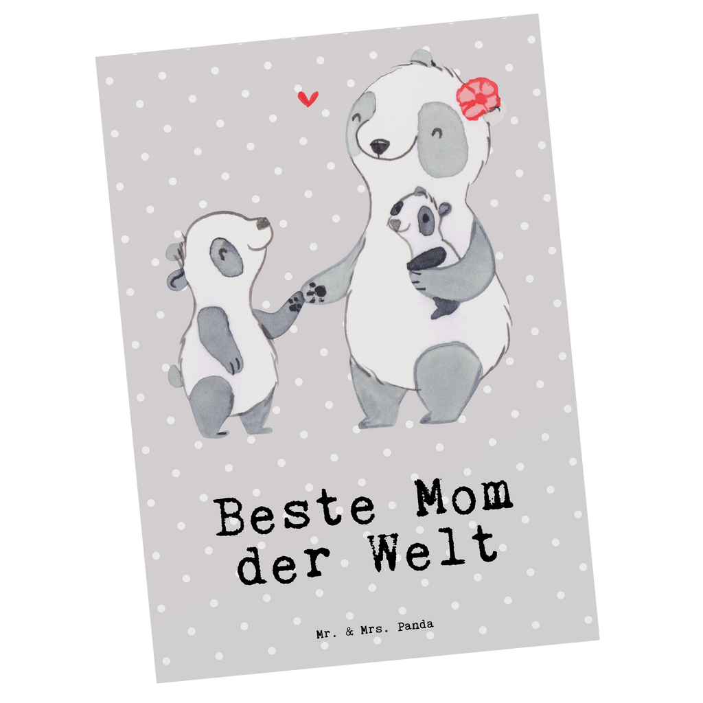 Postkarte Panda Beste Mom der Welt Postkarte, Karte, Geschenkkarte, Grußkarte, Einladung, Ansichtskarte, Geburtstagskarte, Einladungskarte, Dankeskarte, Ansichtskarten, Einladung Geburtstag, Einladungskarten Geburtstag, für, Dankeschön, Geschenk, Schenken, Geburtstag, Geburtstagsgeschenk, Geschenkidee, Danke, Bedanken, Mitbringsel, Freude machen, Geschenktipp, Mom, Mommy, Mama, Mami, Mutter, Muttertag, Mutti, Ma, Tochter, Sohn, Beste Mama, Beste, Supermama