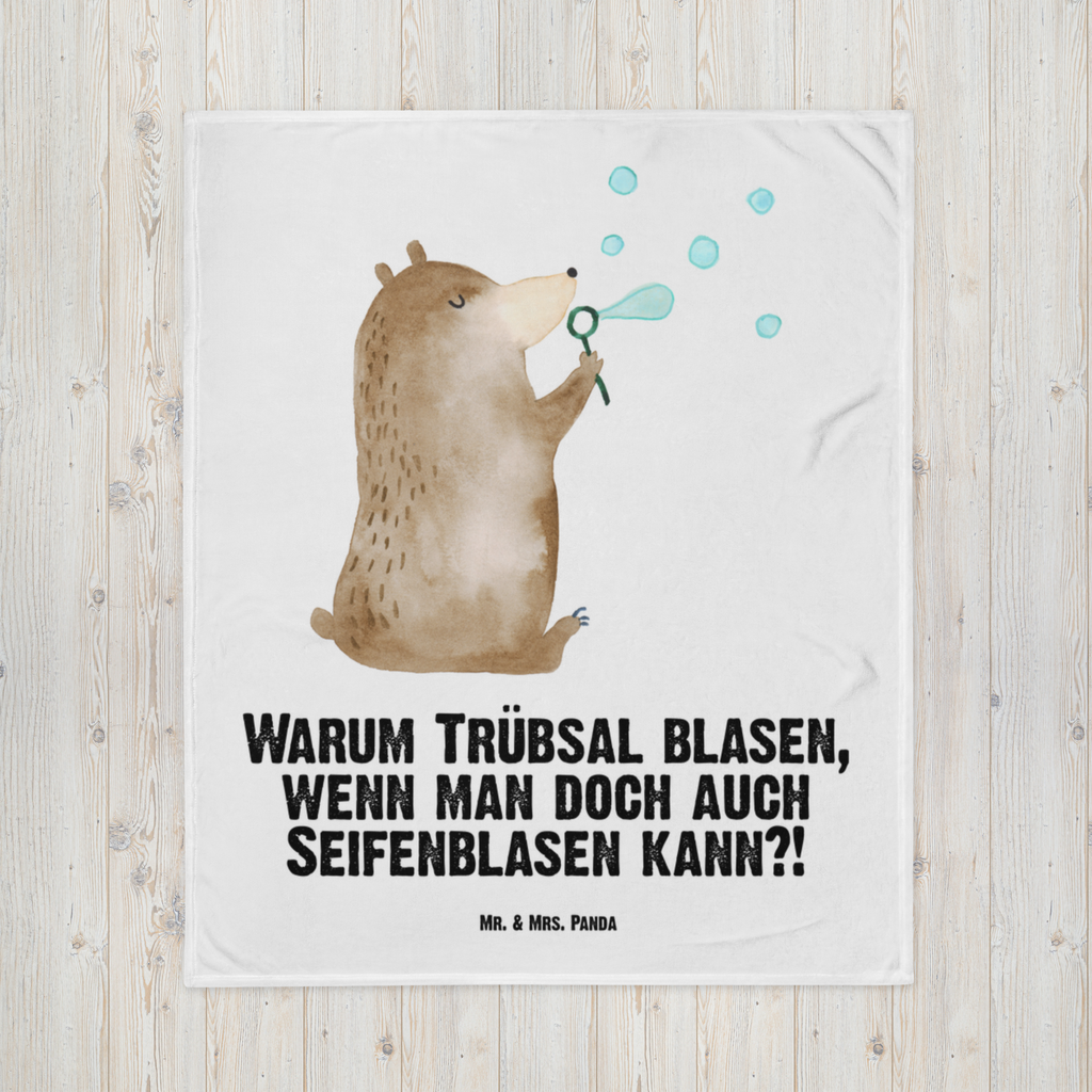 Babydecke Bär Seifenblasen Babydecke, Babygeschenk, Geschenk Geburt, Babyecke Kuscheldecke, Krabbeldecke, Bär, Teddy, Teddybär, Seifenblasen Bär Lustig Sein Glücklich Traurig Happy