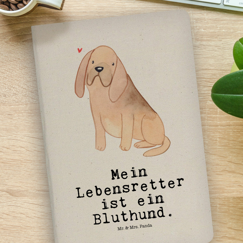 Baumwoll Notizbuch Bloodhound Lebensretter Notizen, Eintragebuch, Tagebuch, Notizblock, Adressbuch, Journal, Kladde, Skizzenbuch, Notizheft, Schreibbuch, Schreibheft, Hund, Hunderasse, Rassehund, Hundebesitzer, Geschenk, Tierfreund, Schenken, Welpe, Bluthund, Bloodhound, St. Hubertushund, Chien de Saint Hubert