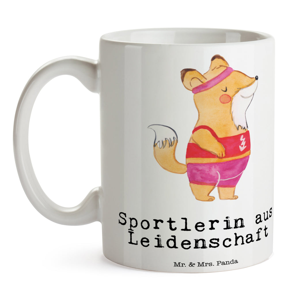 Tasse Sportlerin aus Leidenschaft Tasse, Kaffeetasse, Teetasse, Becher, Kaffeebecher, Teebecher, Keramiktasse, Porzellantasse, Büro Tasse, Geschenk Tasse, Tasse Sprüche, Tasse Motive, Kaffeetassen, Tasse bedrucken, Designer Tasse, Cappuccino Tassen, Schöne Teetassen, Beruf, Ausbildung, Jubiläum, Abschied, Rente, Kollege, Kollegin, Geschenk, Schenken, Arbeitskollege, Mitarbeiter, Firma, Danke, Dankeschön