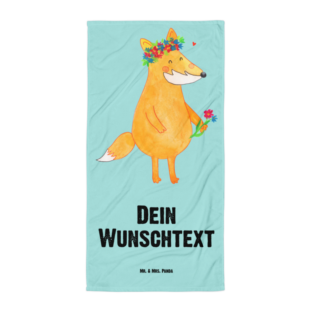 Handtuch mit Namen Fuchs Blumenliebe Personalisiertes Badehandtuch, Handtuch personalisiert, Handtuch mit Namen, Badetuch personalisiert, Handtuch bedrucken, Saunatuch mit Namen, Handtuch Geschenk, Fuchs, Füchse, Fox, Liebe, Freundin, Fuchsmädchen, Blumenmädchen, Freundinnen, Liebesbeweis, Blume, Blumen, Motivation, Freude, ich, mich, Selbstliebe