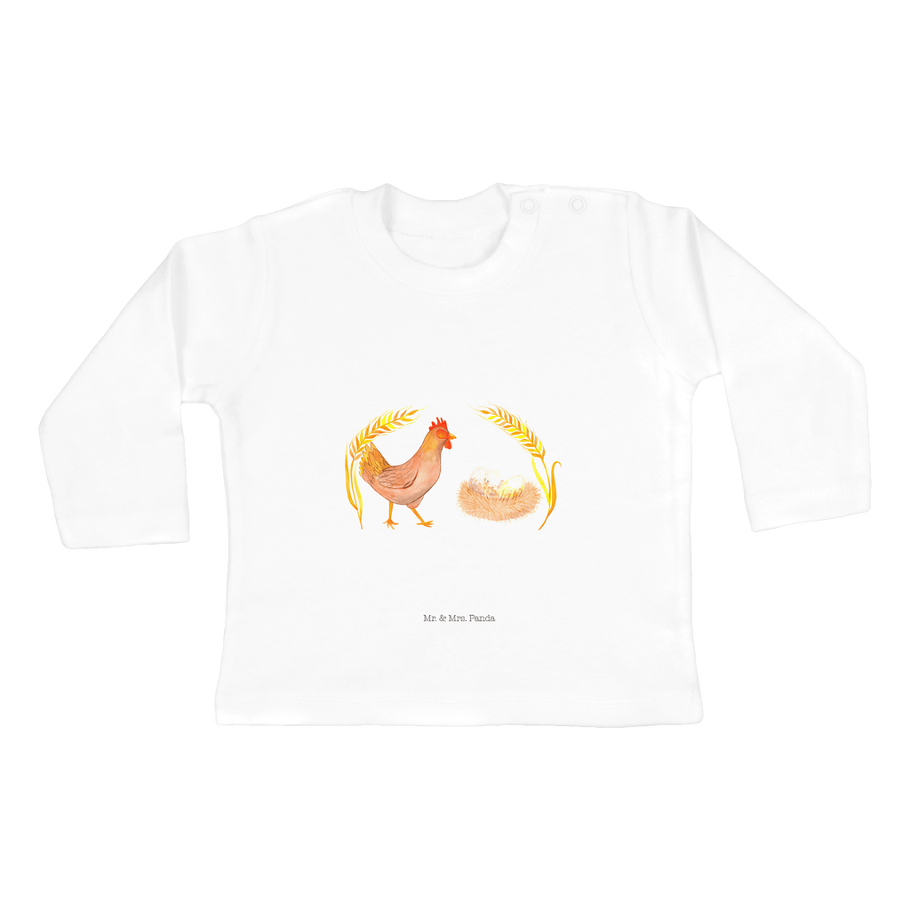 Baby Longsleeve Huhn stolz Mädchen, Jungen, Baby, Langarm, Bio, Kleidung, Bauernhof, Hoftiere, Landwirt, Landwirtin, Hahn, Henne, Hühner, Eier, Hof, Landleben, Motivation, Geburt, Magie, Spruch, Schwangerschaft