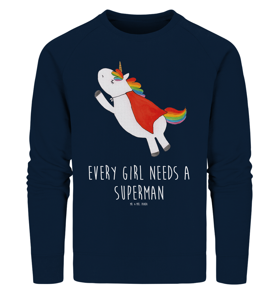 Organic Pullover Einhorn Super Pullover, Pullover Männer, Pullover Frauen, Sweatshirt, Sweatshirt Männer, Sweatshirt Frauen, Unisex, Einhorn, Einhörner, Einhorn Deko, Pegasus, Unicorn, Traummann, Superheld, Held, Freundin, Geschenk, Girl, Mädchen