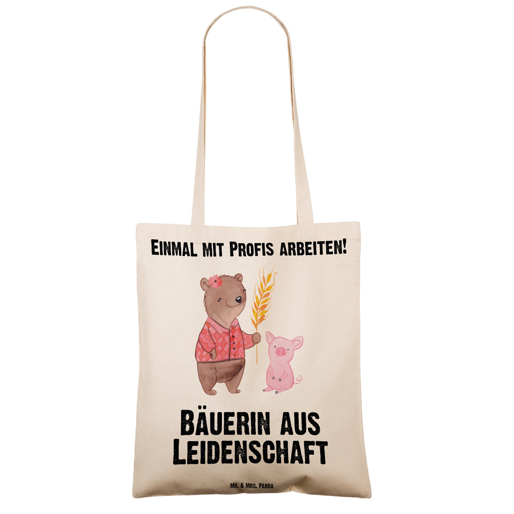 Tragetasche Bäuerin aus Leidenschaft Beuteltasche, Beutel, Einkaufstasche, Jutebeutel, Stoffbeutel, Tasche, Shopper, Umhängetasche, Strandtasche, Schultertasche, Stofftasche, Tragetasche, Badetasche, Jutetasche, Einkaufstüte, Laptoptasche, Beruf, Ausbildung, Jubiläum, Abschied, Rente, Kollege, Kollegin, Geschenk, Schenken, Arbeitskollege, Mitarbeiter, Firma, Danke, Dankeschön, Landwirtin, Bäuerin, Tierwirtin, Agronomin, Farmerin, Bauernhof