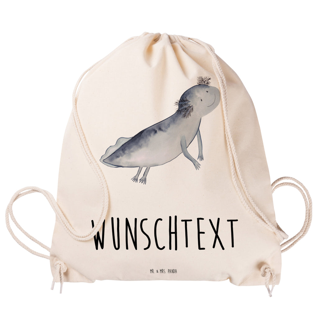 Personalisierter Sportbeutel Axolotl schwimmt Personalisierter Sportbeutel, Personalisierter Beutel, Personalisierte Sporttasche, Personalisierter Tasche, Personalisierter Stoffbeutel, Personalisierter Sportbeutel Kinder, Sportbeutel mit Namen, Turnbeutel mit Namen, Beutel mit Namen, Sporttasche mit Namen, Tasche mit Namen, Stoffbeutel mit Namen, Sportbeutel Kinder mit Namen, Wunschtext, Wunschnamen, Personalisierbar, Personalisierung, Axolotl, Molch, Axolot, Schwanzlurch, Lurch, Lurche, Problem, Probleme, Lösungen, Motivation