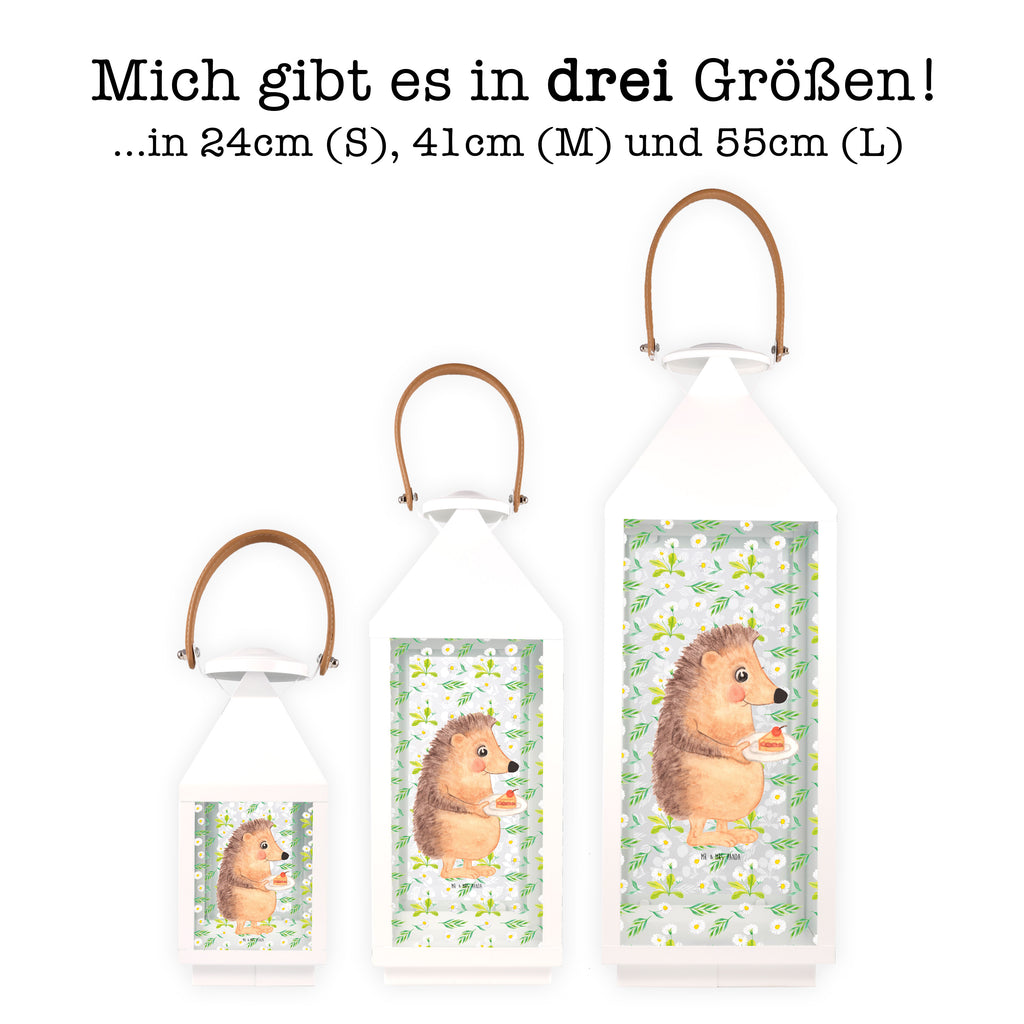 Deko Laterne Igel Kuchenstück Gartenlampe, Gartenleuchte, Gartendekoration, Gartenlicht, Laterne kleine Laternen, XXL Laternen, Laterne groß, Tiermotive, Gute Laune, lustige Sprüche, Tiere, Igel, Essen Spruch, Kuchen, Backen Geschenk, Kuchen backen, Einladung Party, Geburtstagskuchen, Torte