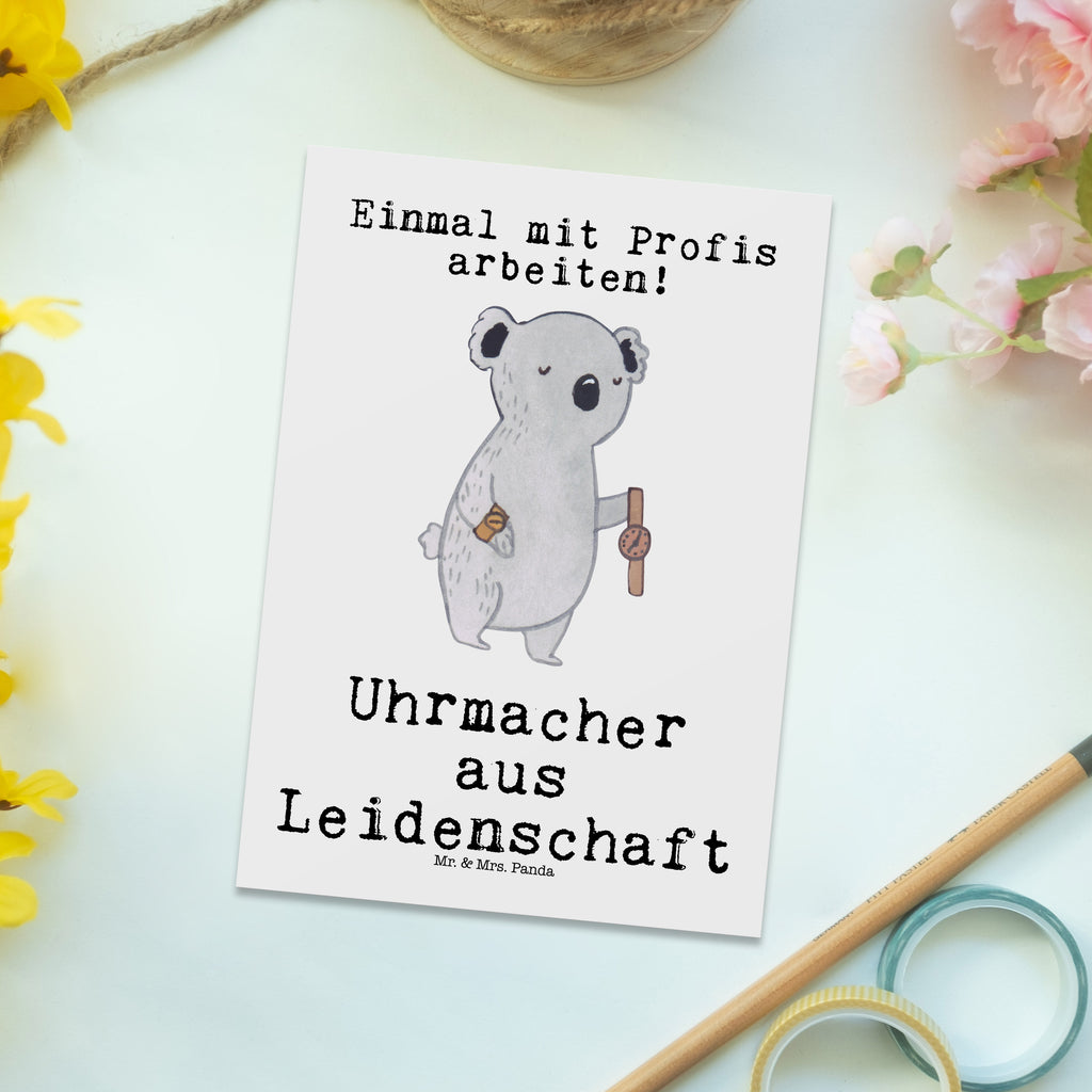 Postkarte Uhrmacher aus Leidenschaft Postkarte, Karte, Geschenkkarte, Grußkarte, Einladung, Ansichtskarte, Geburtstagskarte, Einladungskarte, Dankeskarte, Ansichtskarten, Einladung Geburtstag, Einladungskarten Geburtstag, Beruf, Ausbildung, Jubiläum, Abschied, Rente, Kollege, Kollegin, Geschenk, Schenken, Arbeitskollege, Mitarbeiter, Firma, Danke, Dankeschön