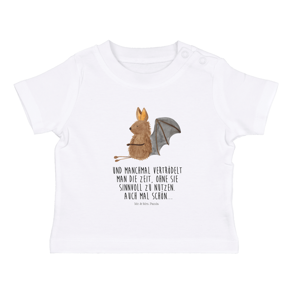 Organic Baby Shirt Fledermaus Sitzen Baby T-Shirt, Jungen Baby T-Shirt, Mädchen Baby T-Shirt, Shirt, Tiermotive, Gute Laune, lustige Sprüche, Tiere, Fledermaus, Fledermäuse, Motivation, entspannen