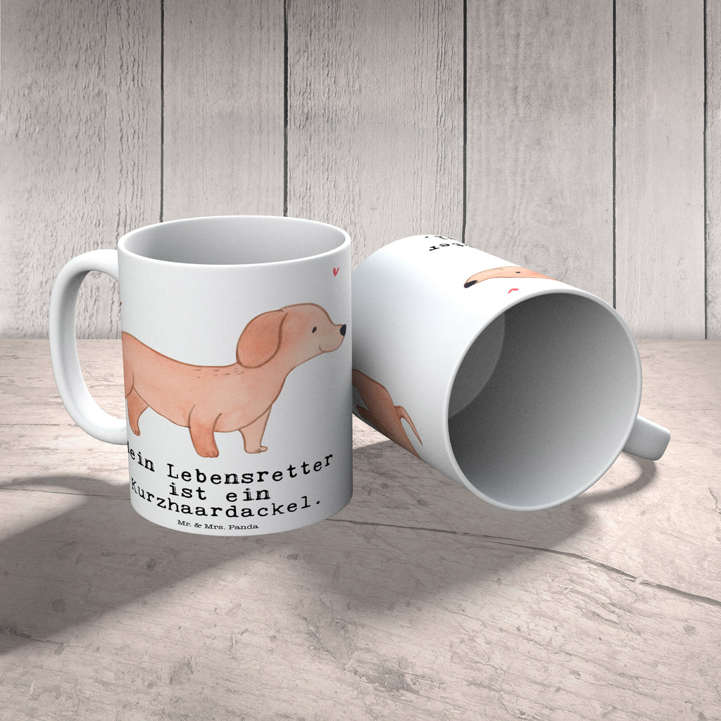 Tasse Dackel Kurzhaardackel Lebensretter Tasse, Kaffeetasse, Teetasse, Becher, Kaffeebecher, Teebecher, Keramiktasse, Porzellantasse, Büro Tasse, Geschenk Tasse, Tasse Sprüche, Tasse Motive, Kaffeetassen, Tasse bedrucken, Designer Tasse, Cappuccino Tassen, Schöne Teetassen, Hund, Hunderasse, Rassehund, Hundebesitzer, Geschenk, Tierfreund, Schenken, Welpe, Teckel, Dachshund, Kurzhaardackel