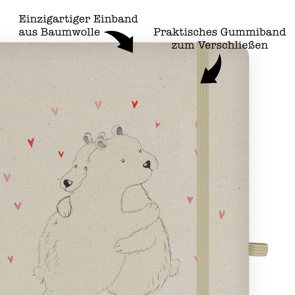 DIN A4 Personalisiertes Notizbuch Eisbär Umarmen Personalisiertes Notizbuch, Notizbuch mit Namen, Notizbuch bedrucken, Personalisierung, Namensbuch, Namen, Tiermotive, Gute Laune, lustige Sprüche, Tiere