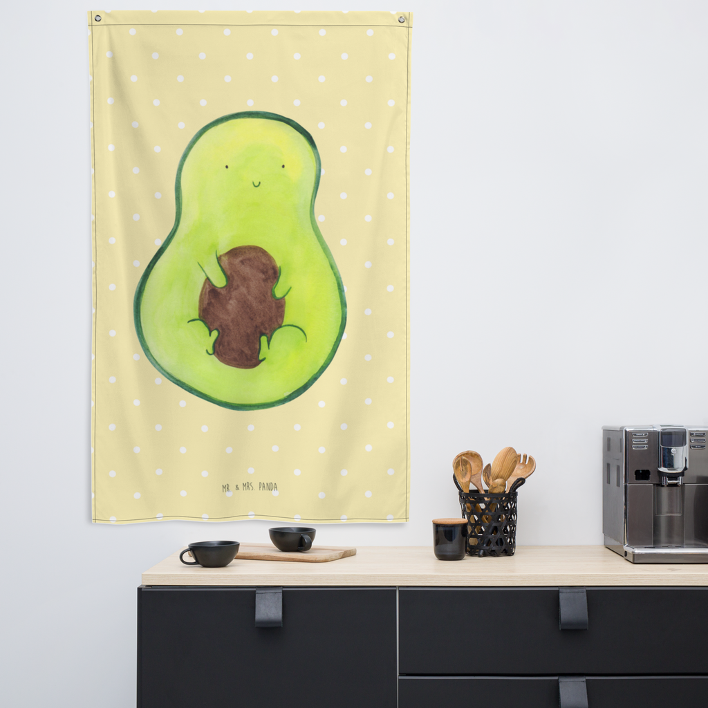 Wandteppich Avocado mit Kern Wandbehang, Dekoration, Boho, Wandteppich, Wandtuch, Wanddeko, Tapisserie, Tapestry, Wandbild, Textil-Kunst, Schmuck-Wandbehang, Wand Deko, Kinderzimmer, Kinderzimmer Wand, Kinderzimmer Deko, Kinderzimmer Wanddeko, Avocado, Veggie, Vegan, Gesund, Avokado, Avocadokern, Kern, Pflanze, Spruch Leben