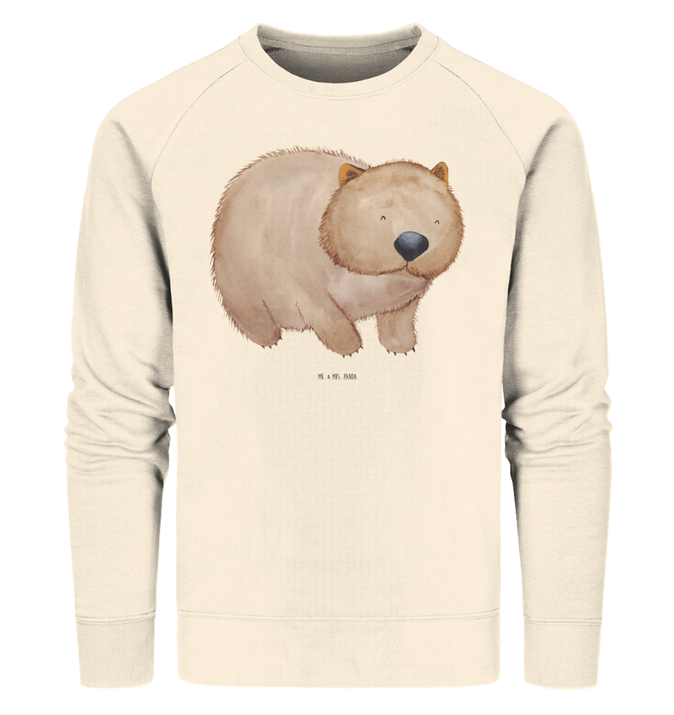 Organic Pullover Wombat Pullover, Pullover Männer, Pullover Frauen, Sweatshirt, Sweatshirt Männer, Sweatshirt Frauen, Unisex, Tiermotive, Gute Laune, lustige Sprüche, Tiere, Wombat, Das Leben ist schön, Motivation, Spruch, Australien