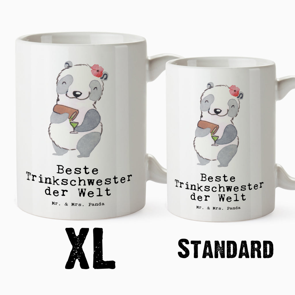 XL Tasse Panda Beste Trinkschwester der Welt XL Tasse, Große Tasse, Grosse Kaffeetasse, XL Becher, XL Teetasse, spülmaschinenfest, Jumbo Tasse, Groß, für, Dankeschön, Geschenk, Schenken, Geburtstag, Geburtstagsgeschenk, Geschenkidee, Danke, Bedanken, Mitbringsel, Freude machen, Geschenktipp, Trinkschwester, Saufschwester, Schwester, Sister, Freundin, Party, Bae, Trinken, Alkohol, Wochenende, Kleinigkeit, Sister from another Mister