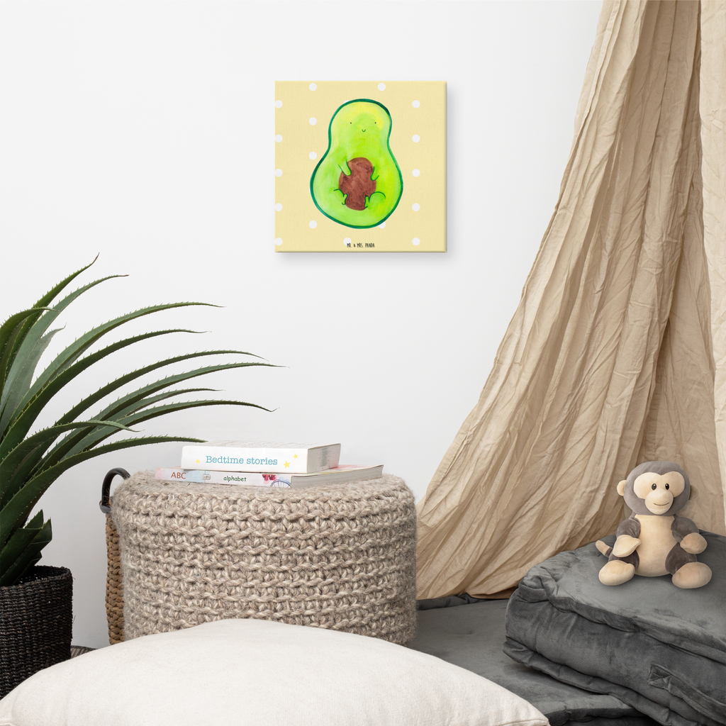 Leinwand Bild Avocado Kern Leinwand, Bild, Kunstdruck, Wanddeko, Dekoration, Avocado, Veggie, Vegan, Gesund, Avokado, Avocadokern, Kern, Pflanze, Spruch Leben