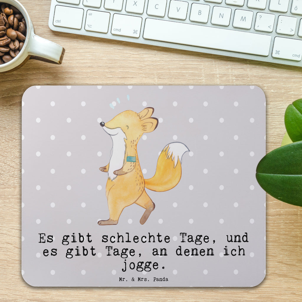 Mauspad Fuchs Joggen Tage Mousepad, Computer zubehör, Büroausstattung, PC Zubehör, Arbeitszimmer, Mauspad, Einzigartiges Mauspad, Designer Mauspad, Mausunterlage, Mauspad Büro, Geschenk, Sport, Sportart, Hobby, Schenken, Danke, Dankeschön, Auszeichnung, Gewinn, Sportler, Joggen, Dauerlauf, Laufsport, Laufen