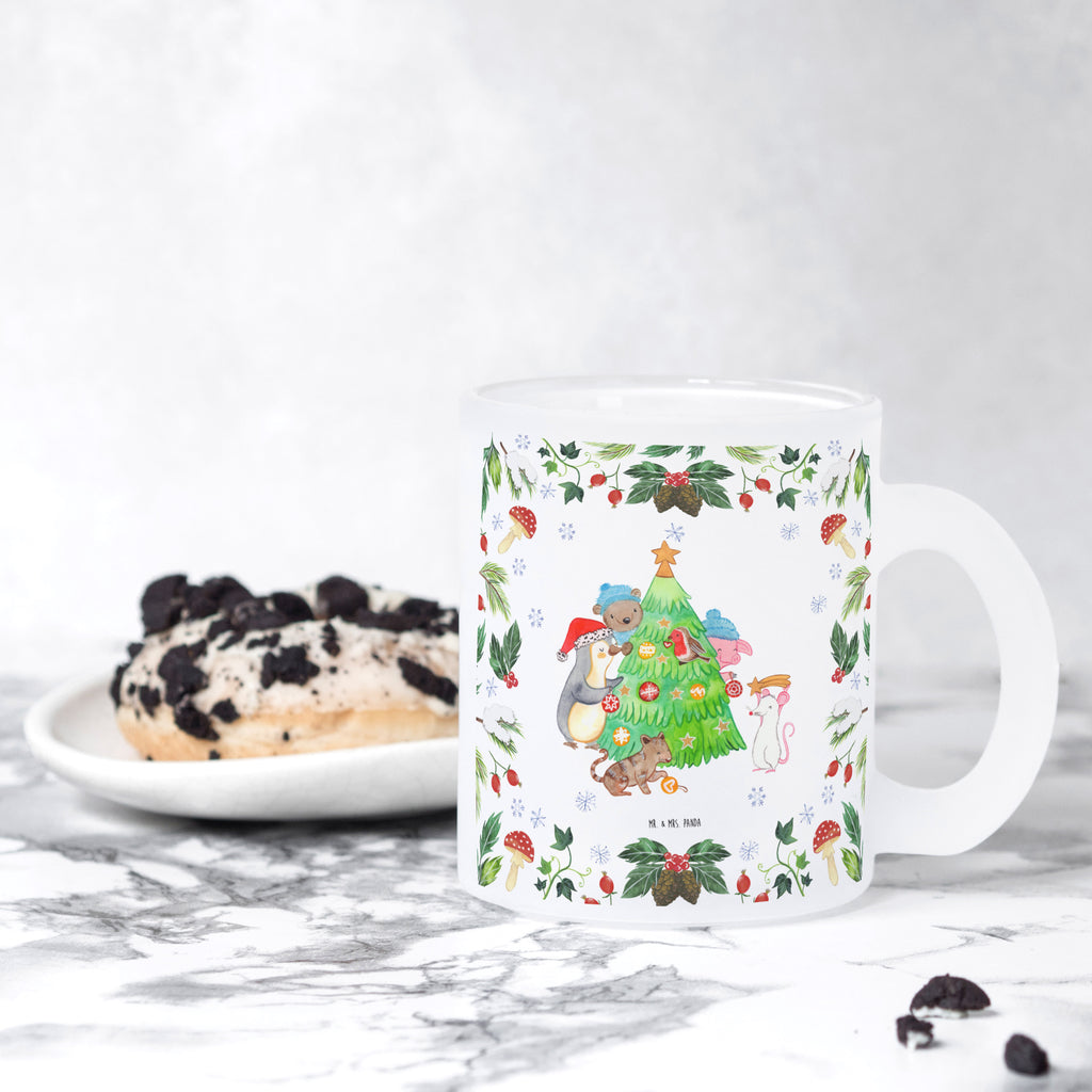 Teetasse Weihnachtsbaum schmücken Teetasse, Teeglas, Teebecher, Tasse mit Henkel, Tasse, Glas Teetasse, Teetasse aus Glas, Winter, Weihnachten, Weihnachtsdeko, Nikolaus, Advent, Heiligabend, Wintermotiv