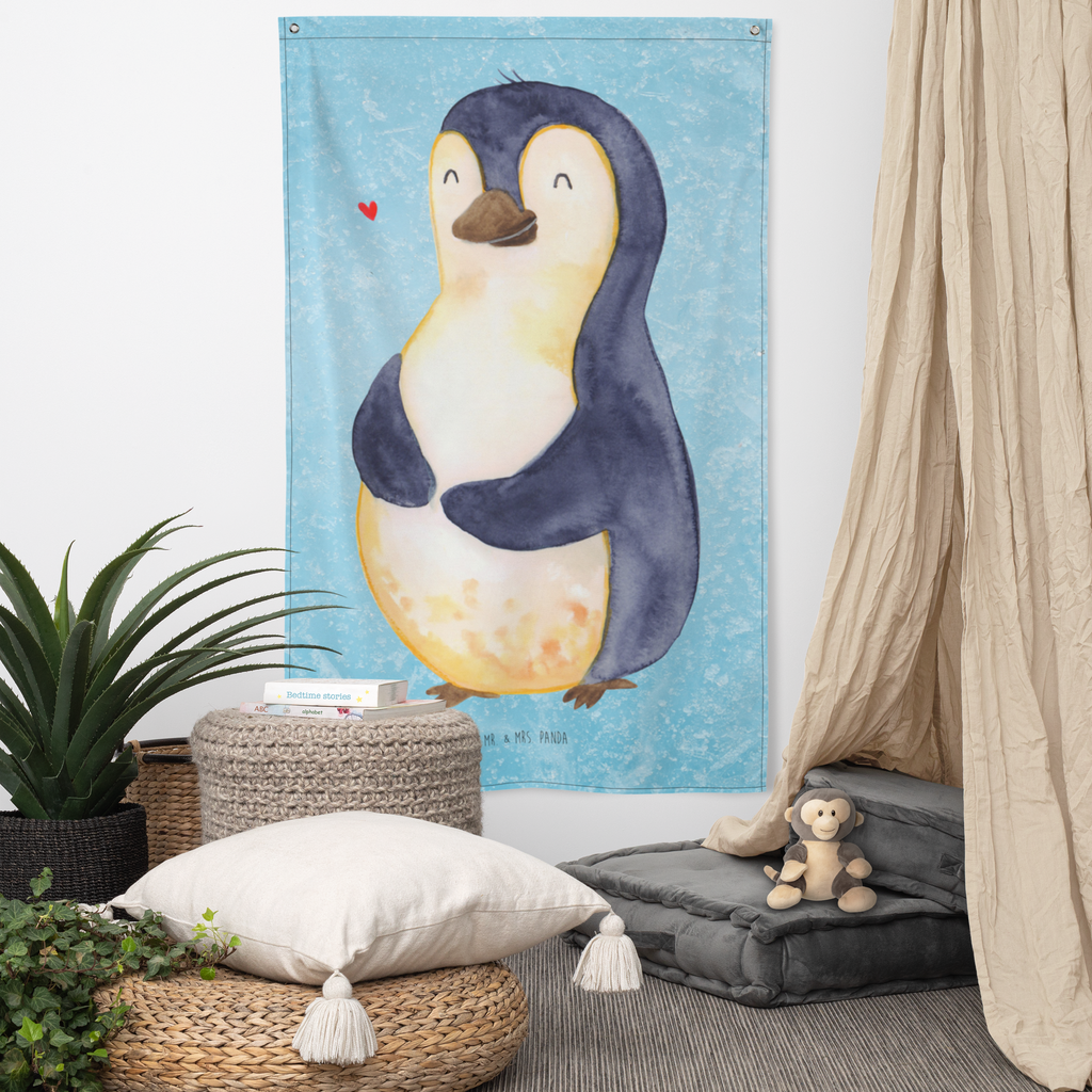 Wandteppich Pinguin Diät Wandbehang, Dekoration, Boho, Wandteppich, Wandtuch, Wanddeko, Tapisserie, Tapestry, Wandbild, Textil-Kunst, Schmuck-Wandbehang, Wand Deko, Kinderzimmer, Kinderzimmer Wand, Kinderzimmer Deko, Kinderzimmer Wanddeko, Pinguin, Pinguine, Diät, Abnehmen, Abspecken, Gewicht, Motivation, Selbstliebe, Körperliebe, Selbstrespekt