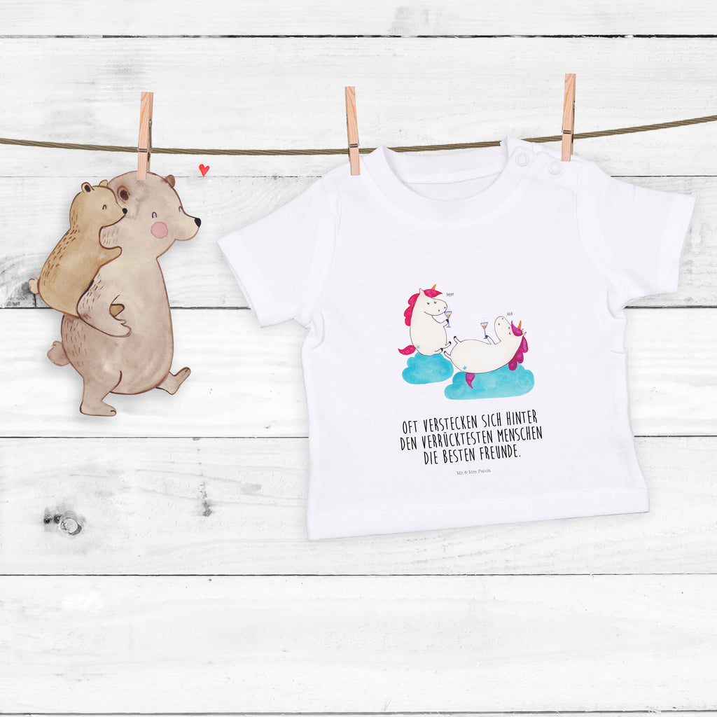 Organic Baby Shirt Einhorn Sekt Baby T-Shirt, Jungen Baby T-Shirt, Mädchen Baby T-Shirt, Shirt, Einhorn, Einhörner, Einhorn Deko, Pegasus, Unicorn, Freundinnen, Freundin, BFF, Sekt, Mädelsabend, Spaß, Party, Korken, Anstoßen, Beste