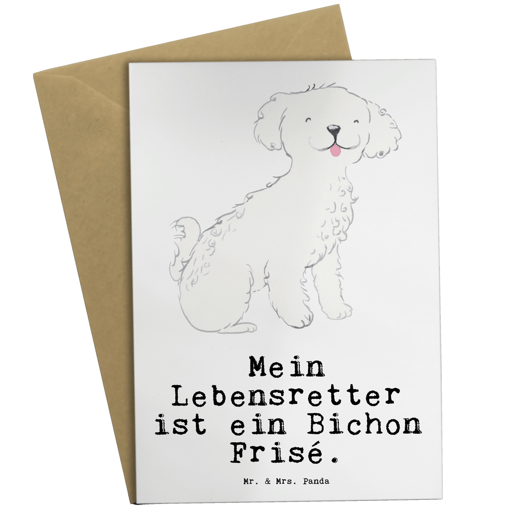 Grußkarte Bichon Frisé Lebensretter Grußkarte, Klappkarte, Einladungskarte, Glückwunschkarte, Hochzeitskarte, Geburtstagskarte, Karte, Ansichtskarten, Hund, Hunderasse, Rassehund, Hundebesitzer, Geschenk, Tierfreund, Schenken, Welpe, Bichon Frisé