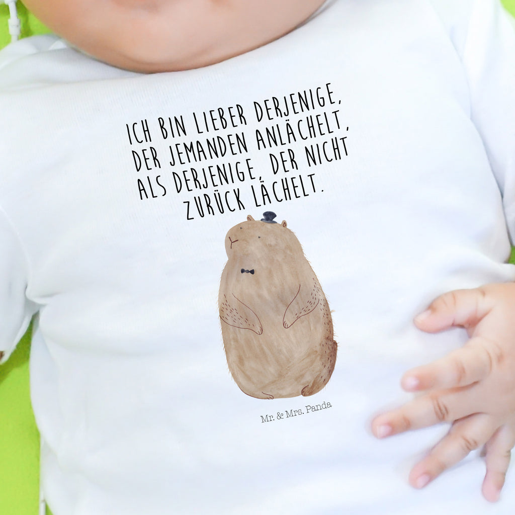 Organic Baby Shirt Murmeltier Baby T-Shirt, Jungen Baby T-Shirt, Mädchen Baby T-Shirt, Shirt, Tiermotive, Gute Laune, lustige Sprüche, Tiere, Murmeltier, Knigge, Fröhlichkeit, Freundlichkeit, Respekt, Anstand