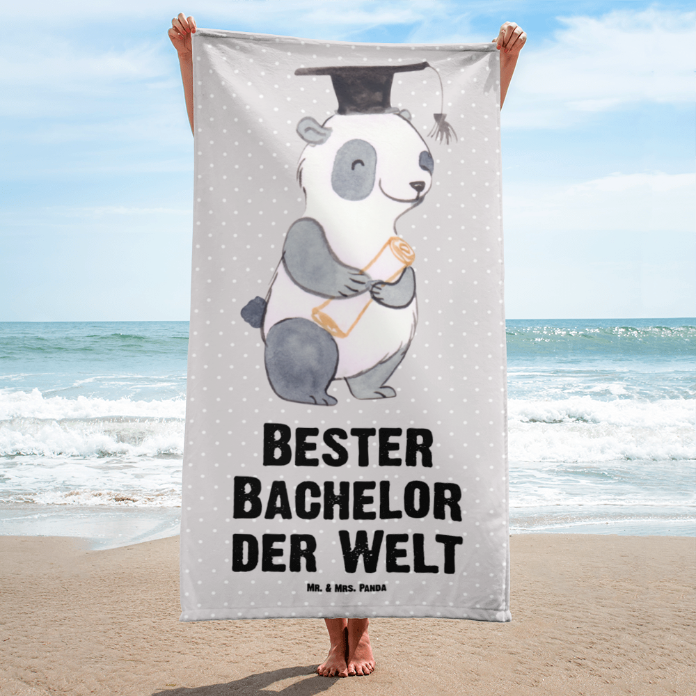 XL Badehandtuch Panda Bester Bachelor der Welt Handtuch, Badetuch, Duschtuch, Strandtuch, Saunatuch, für, Dankeschön, Geschenk, Schenken, Geburtstag, Geburtstagsgeschenk, Geschenkidee, Danke, Bedanken, Mitbringsel, Freude machen, Geschenktipp, Bachelor, Student, Studium, Sohn, Spaß, Musterschüler, lustig, Studienabschluss, witzig, Universität, Abschluss, Alumni, Uni, Studenten, Hochschule