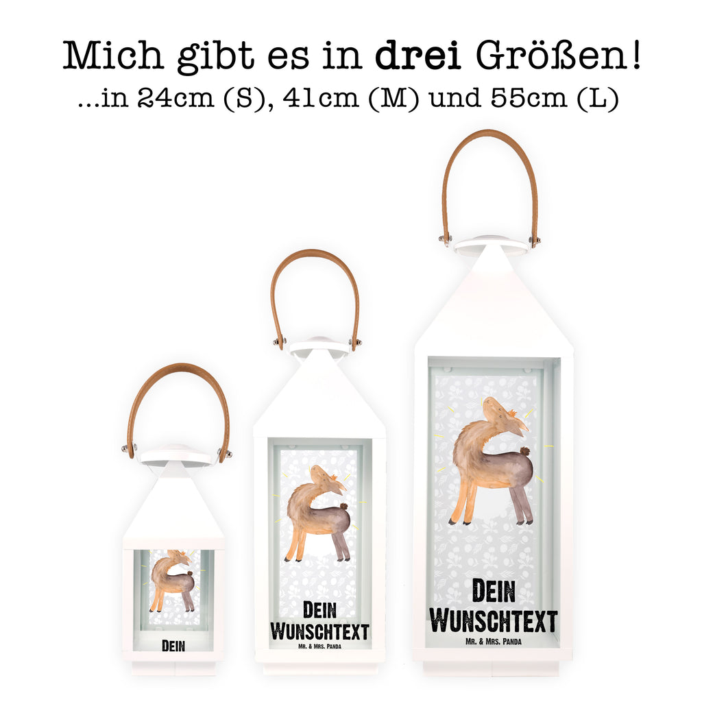 Personalisierte Deko Laterne Lama stolz Gartenlampe, Gartenleuchte, Gartendekoration, Gartenlicht, Laterne kleine Laternen, XXL Laternen, Laterne groß, Lama, Alpaka, Lamas, Außenseiter, Anders, Neustart, stolz, Hippie, Freundin, Freundinnen, beste Freundin, Kumpel, Familie, Family