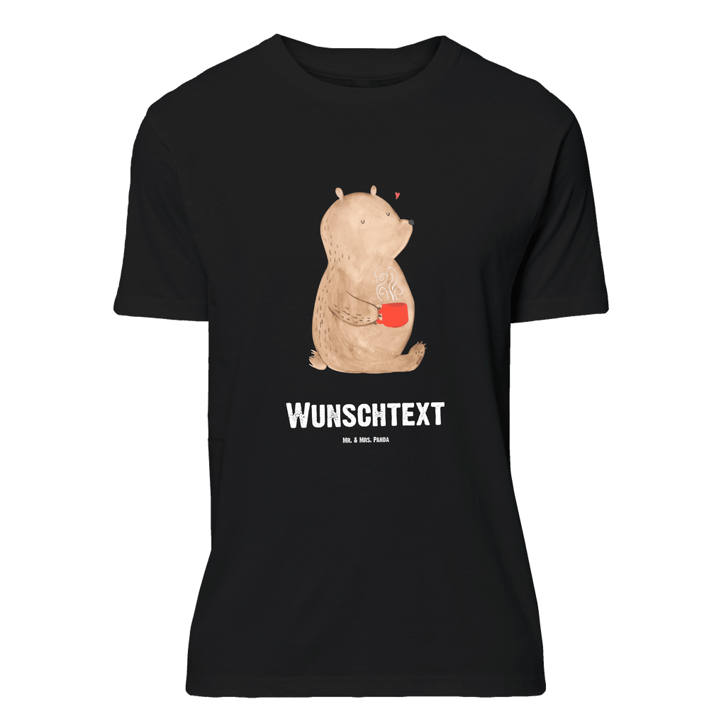 Personalisiertes T-Shirt Bär Morgenkaffee T-Shirt Personalisiert, T-Shirt mit Namen, T-Shirt mit Aufruck, Männer, Frauen, Liebe, Partner, Freund, Freundin, Ehemann, Ehefrau, Heiraten, Verlobung, Heiratsantrag, Liebesgeschenk, Jahrestag, Hocheitstag, Valentinstag, Geschenk für Frauen, Hochzeitstag, Mitbringsel, Geschenk für Freundin, Geschenk für Partner, Liebesbeweis, für Männer, für Ehemann