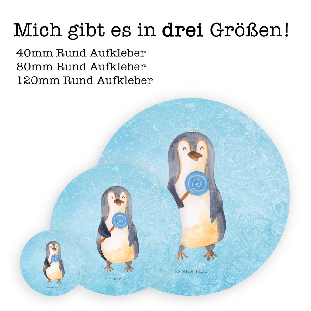 Rund Aufkleber Pinguin Lolli Sticker, Aufkleber, Etikett, Kinder, rund, Pinguin, Pinguine, Lolli, Süßigkeiten, Blödsinn, Spruch, Rebell, Gauner, Ganove, Rabauke