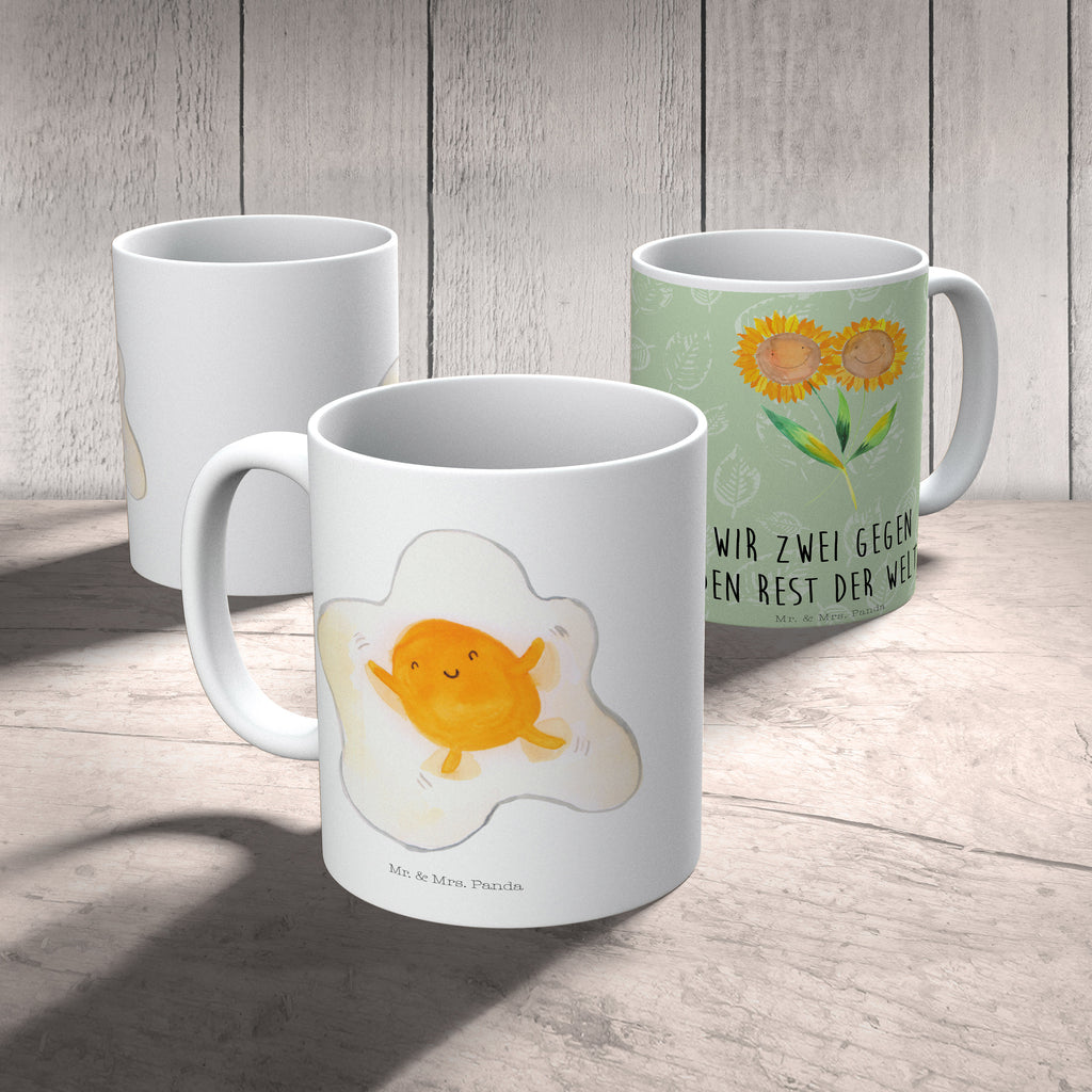 Tasse Spiegelei Tasse, Kaffeetasse, Teetasse, Becher, Kaffeebecher, Teebecher, Keramiktasse, Porzellantasse, Büro Tasse, Geschenk Tasse, Tasse Sprüche, Tasse Motive, Tiermotive, Gute Laune, lustige Sprüche, Tiere, Ei, Spiegelei, Schön, Tag, Glücklich, Liebe