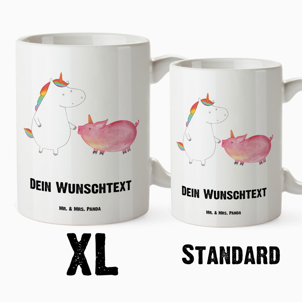 Personalisierte XL Tasse Einhorn + Schweinhorn Personalisierte XL Tasse, Personalisierte Große Tasse, Personalisierte Grosse Kaffeetasse, PErsonalisierter XL Becher, XL Teetasse mit Namen, XL Becher mit Namen, spülmaschinenfest, Jumbo Tasse, Groß, Personalisiert, XL Tasse mit Namen, XL Namenstasse, Jumbo Namenstasse, Einhorn, Einhörner, Einhorn Deko, Pegasus, Unicorn, Freundschaft, Schweinhorn, Schwein, Freundin, Schweinchen