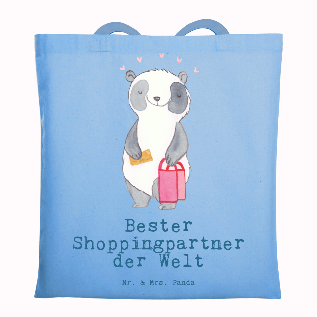 Tragetasche Panda Bester Shoppingpartner der Welt Beuteltasche, Beutel, Einkaufstasche, Jutebeutel, Stoffbeutel, Tasche, Shopper, Umhängetasche, Strandtasche, Schultertasche, Stofftasche, Tragetasche, Badetasche, Jutetasche, Einkaufstüte, Laptoptasche, für, Dankeschön, Geschenk, Schenken, Geburtstag, Geburtstagsgeschenk, Geschenkidee, Danke, Bedanken, Mitbringsel, Freude machen, Geschenktipp, Shoppingpartner, Shoppen, Begleitung, Partner, Freundin, Freund, bff, Shopping, Einkaufen, Shopping-Queen, Queen, Bester