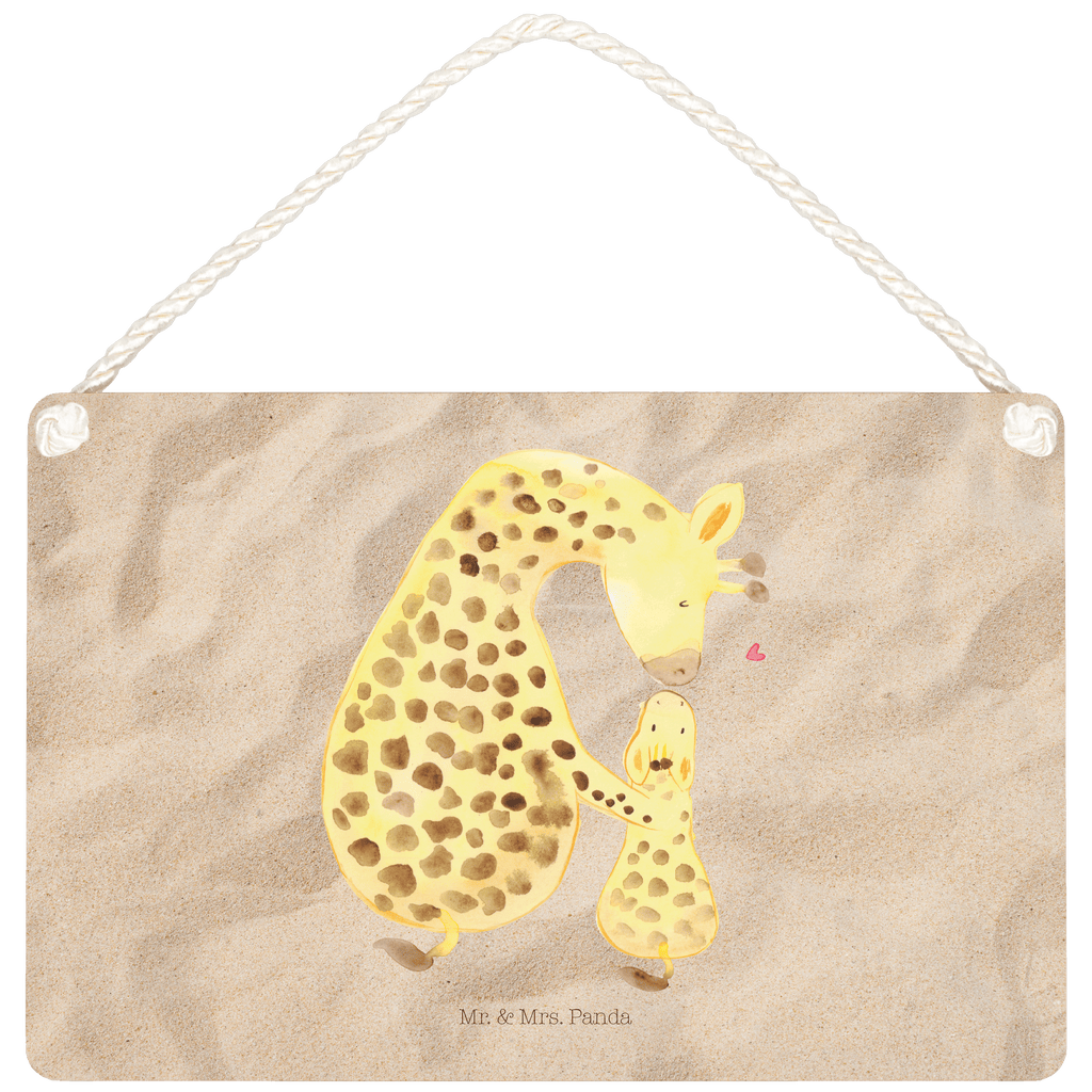 Deko Schild Giraffe mit Kind Dekoschild, Deko Schild, Schild, Tür Schild, Türschild, Holzschild, Wandschild, Wanddeko, Afrika, Wildtiere, Giraffe, Kind, Mutter, Mama, Tochter, Sohn, Lieblingsmensch