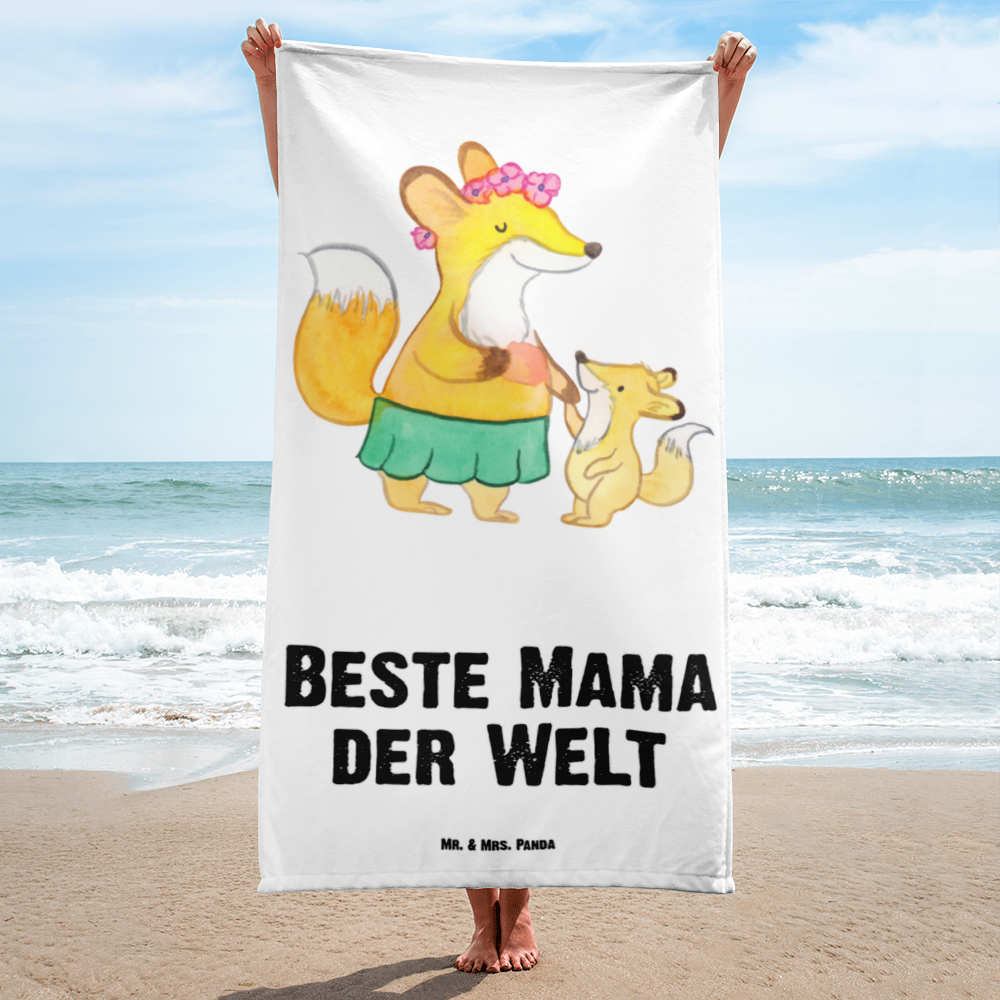 XL Badehandtuch Fuchs Beste Mama der Welt Handtuch, Badetuch, Duschtuch, Strandtuch, Saunatuch, für, Dankeschön, Geschenk, Schenken, Geburtstag, Geburtstagsgeschenk, Geschenkidee, Danke, Bedanken, Mitbringsel, Freude machen, Geschenktipp, Mama, Mami, Mutter, Muttertag, Mutti, Ma, Tochter, Sohn, Beste Mama, Beste, Supermama