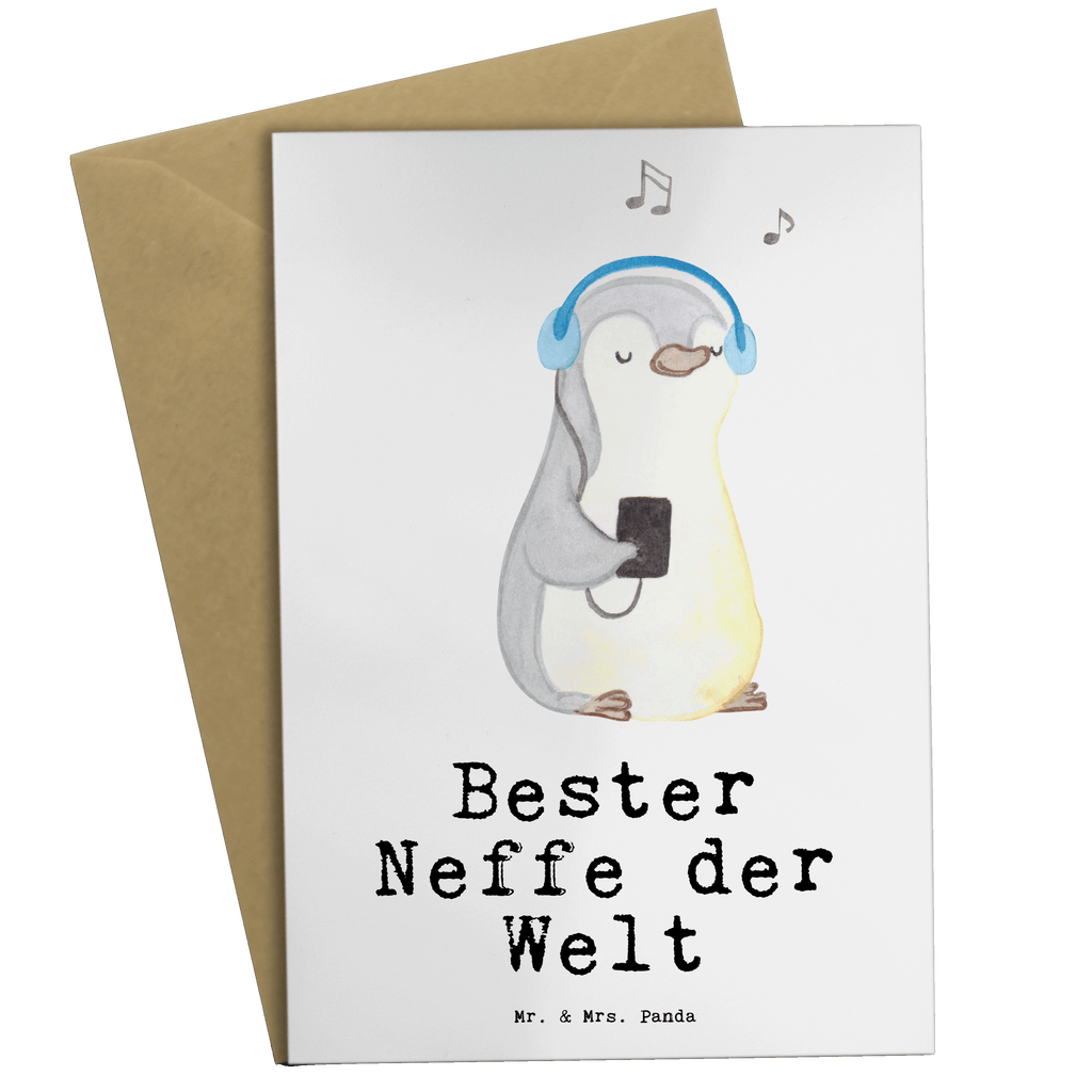 Grußkarte Pinguin Bester Neffe der Welt Grußkarte, Klappkarte, Einladungskarte, Glückwunschkarte, Hochzeitskarte, Geburtstagskarte, Karte, Ansichtskarten, für, Dankeschön, Geschenk, Schenken, Geburtstag, Geburtstagsgeschenk, Geschenkidee, Danke, Bedanken, Mitbringsel, Freude machen, Geschenktipp, Neffe, Onkel, Tante, Patentante, Patentonkel, Patenkind, Taufe, Sohn der Schwester, Sohn des Bruders, Bester