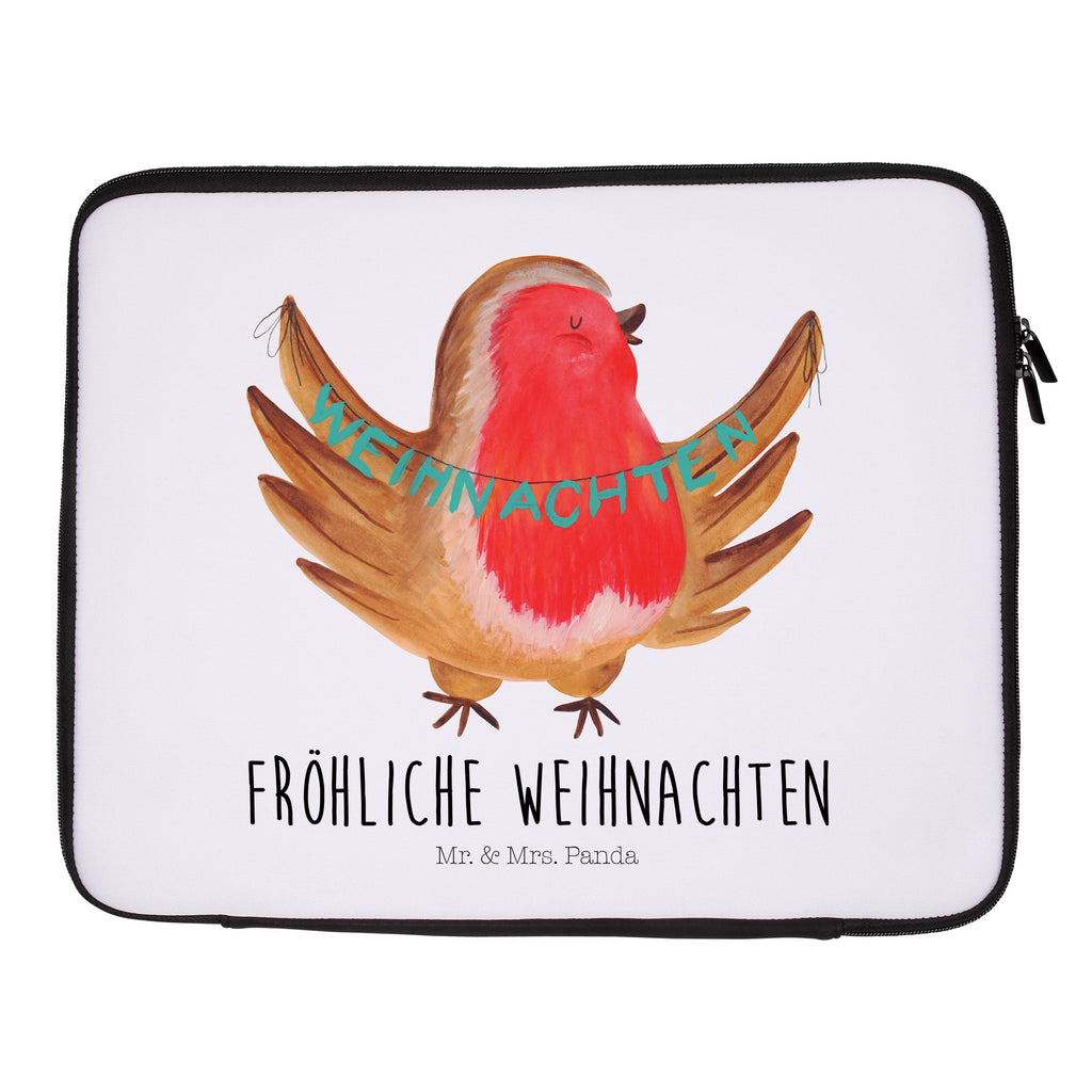 Notebook Tasche Rotkehlchen Weihnachten Notebook Tasche, Laptop, Computertasche, Tasche, Notebook-Tasche, Notebook-Reisehülle, Notebook Schutz, Winter, Weihnachten, Weihnachtsdeko, Nikolaus, Advent, Heiligabend, Wintermotiv, Frohe Weihnachten, Weihnachtsmotiv, Weihnachtsgruß, Vogel, xmas